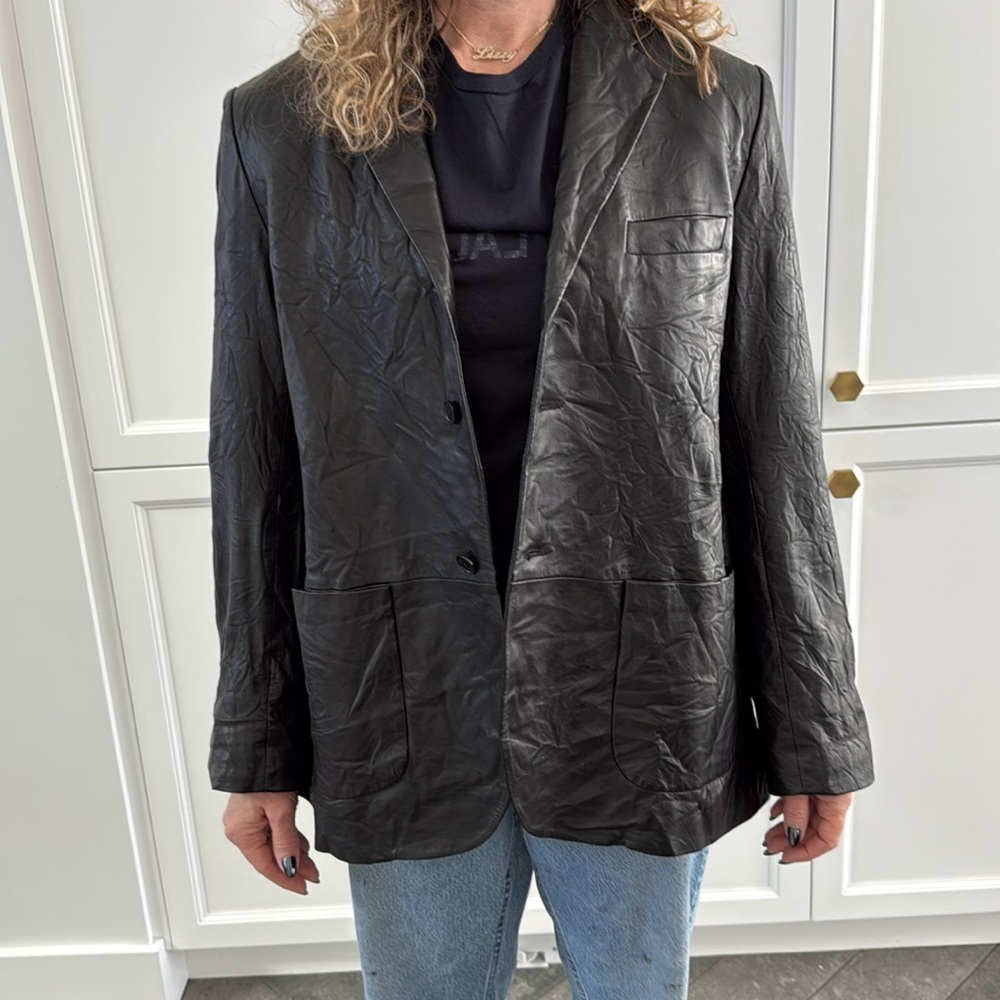 Zadig & Voltaire leather blazer
